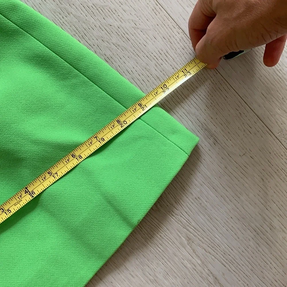 Asos Design wrap belted suit blazer‎ pop green neon size 4 double breasted new - Picture 11 of 15